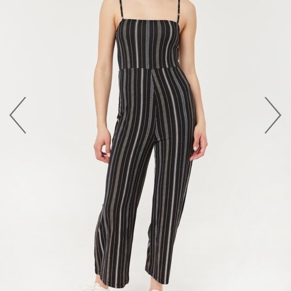 Ardene - Women’s Black &Cream Striped Jumpsuit -XS - Picture 1 of 8